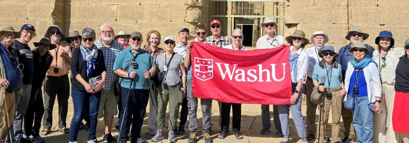 alumni and friends at the Nubian Temple of Kalabsha