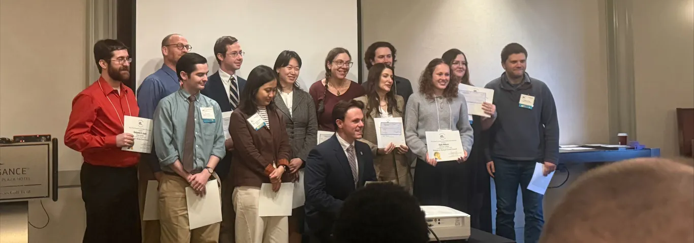 group picture of travel award students