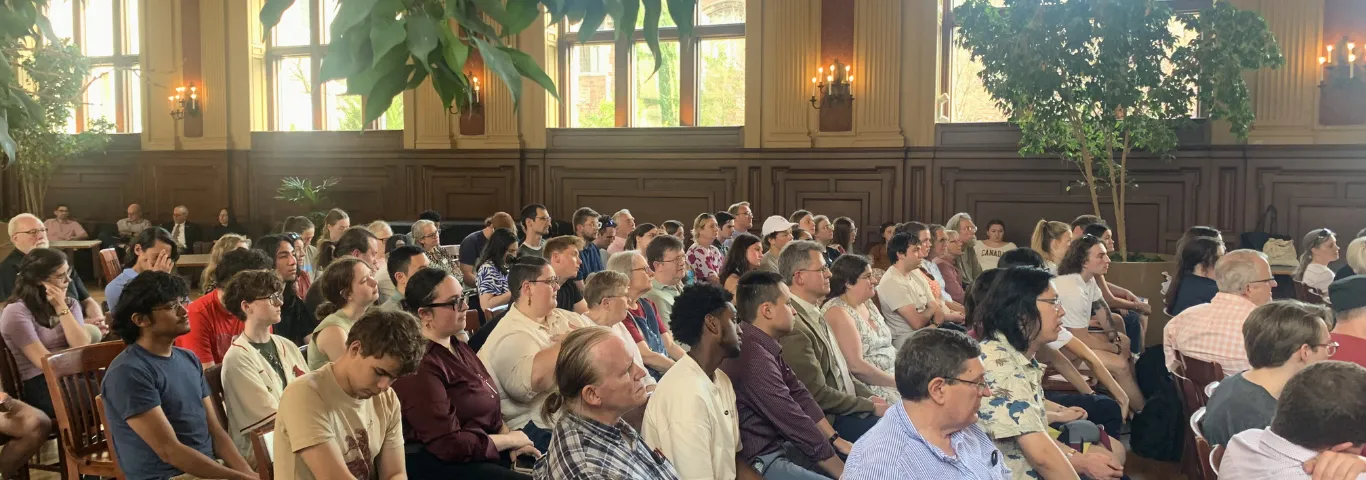 Crowd gathered for Biggs Week Lecture 2026