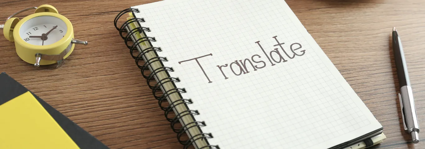 Translate written in a notebook
