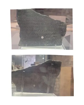 stone tablet inscribed in Latin and Oscan