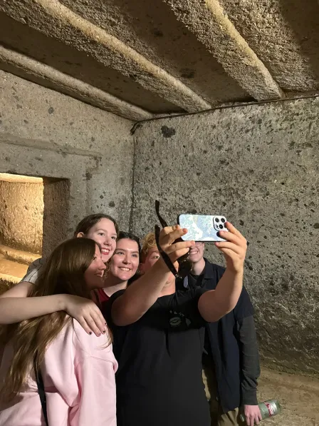 students taking a selfie