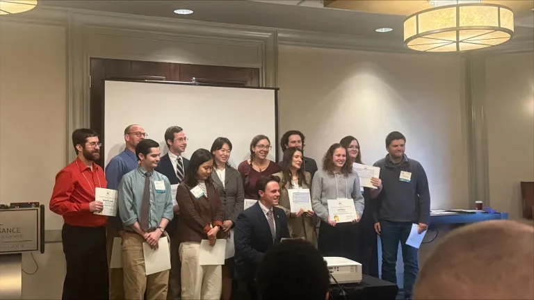 group picture of travel award students